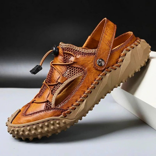 Herren gepolsterte sportliche Sandalen mit verstellbaren Riemen und bequemer Sohle für Alltag und Freizeit