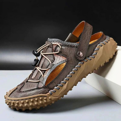 Herren gepolsterte sportliche Sandalen mit verstellbaren Riemen und bequemer Sohle für Alltag und Freizeit