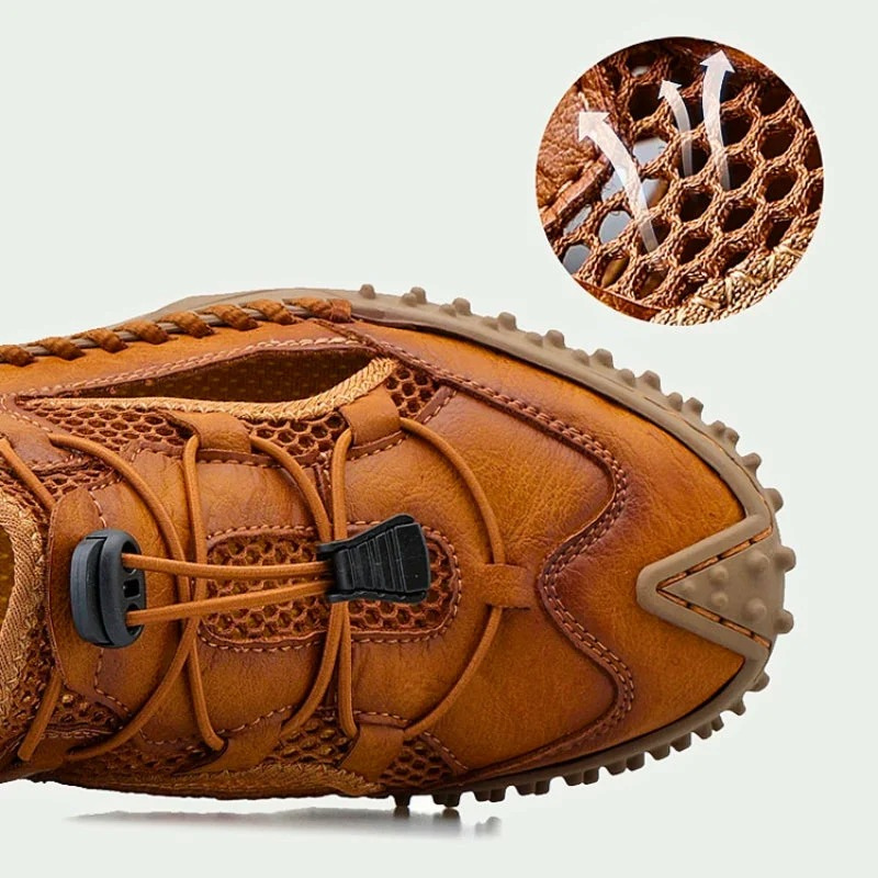 Herren gepolsterte sportliche Sandalen mit verstellbaren Riemen und bequemer Sohle für Alltag und Freizeit