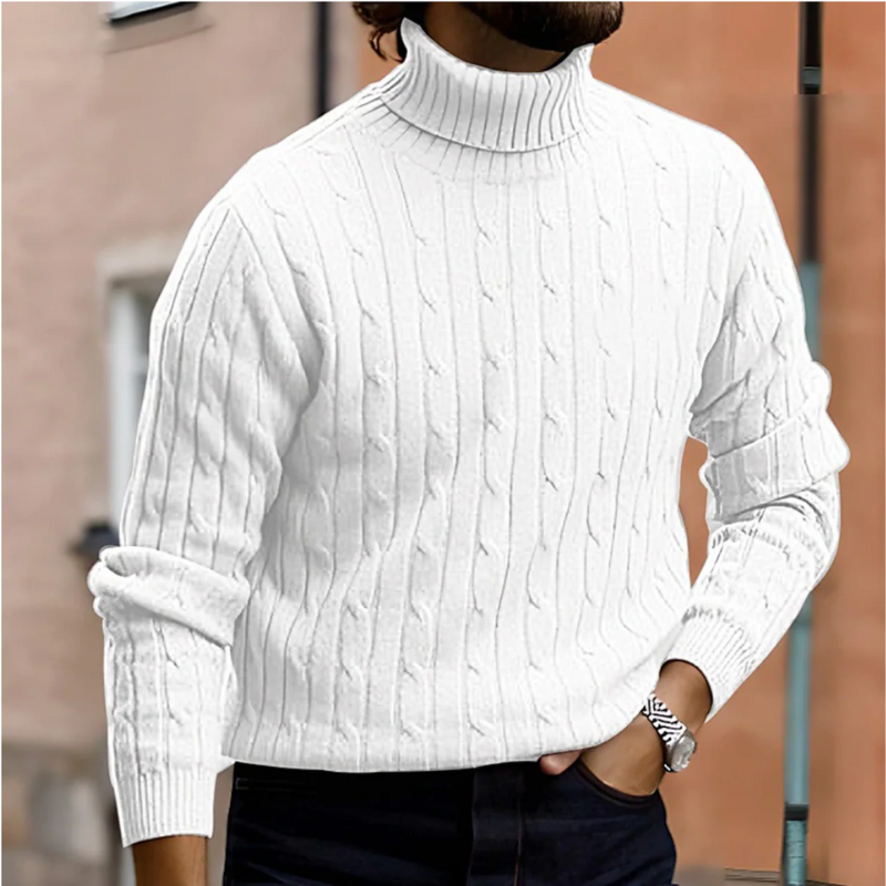 Herren gestrickter Pullover in klassischem Design für stilvolle 