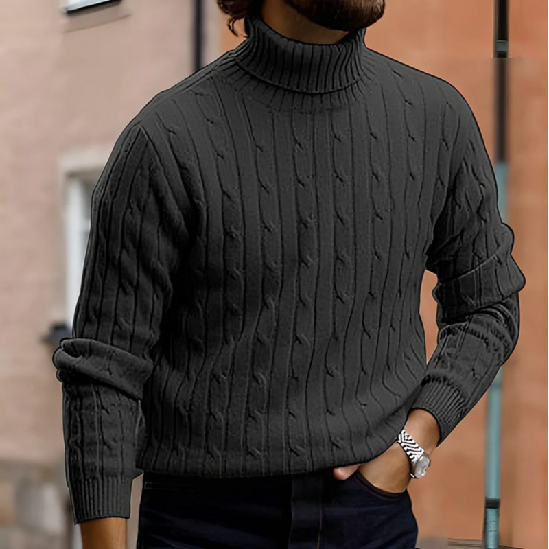 Herren gestrickter Pullover in klassischem Design für stilvolle 