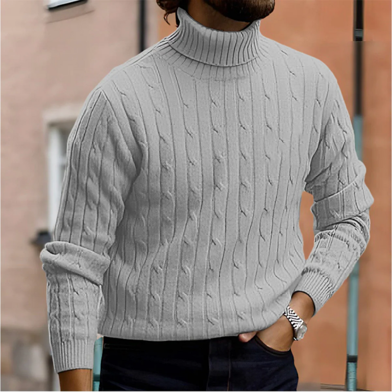 Herren gestrickter Pullover in klassischem Design für stilvolle 