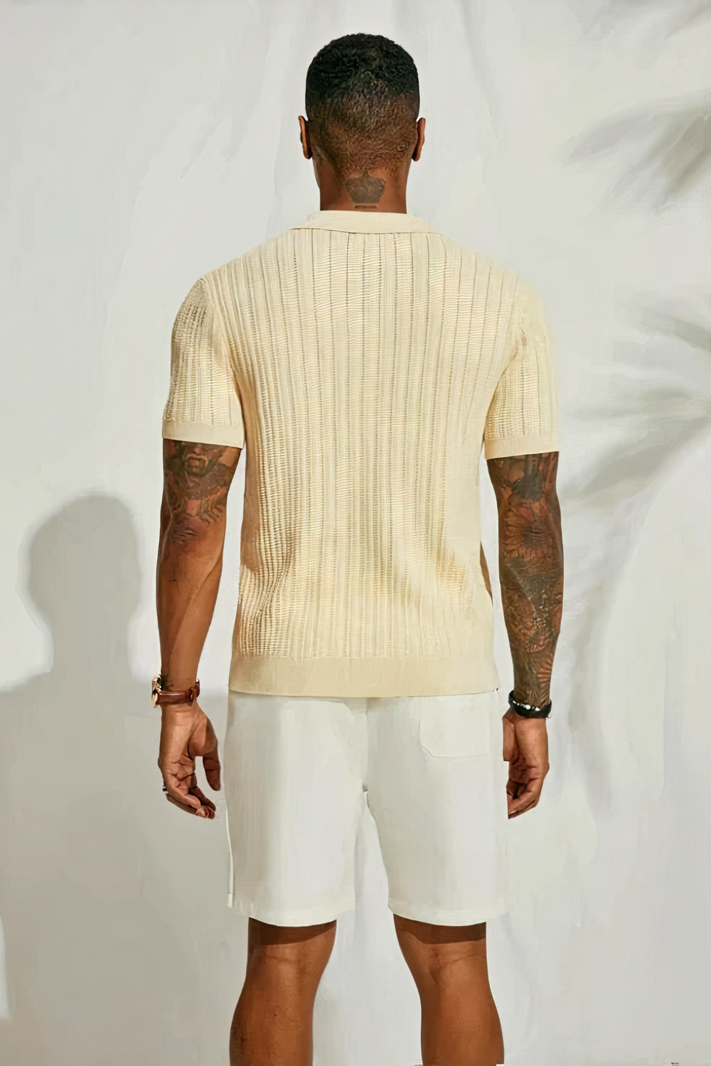 Herren gestricktes Urlaubshemd für sommerliche Tage und Freizeit








