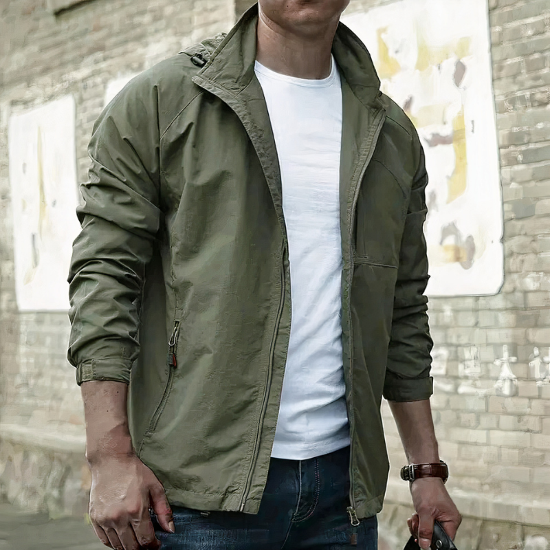 Herren klassische Cargo-Jacke im zeitlosen Design für Alltag und Freizeit