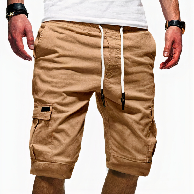 Herren klassische Cargo-Shorts mit funktionellen Taschen für Alltag und Freizeit