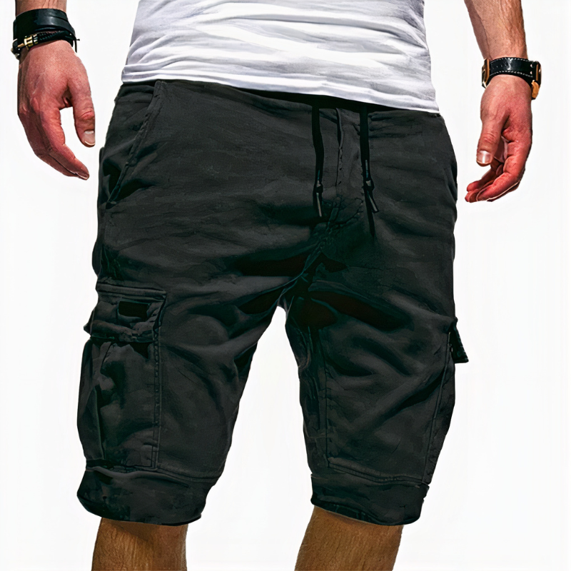 Herren klassische Cargo-Shorts mit funktionellen Taschen für Alltag und Freizeit