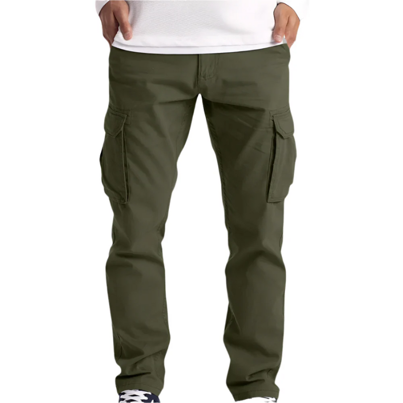 Herren klassische Cargohose mit praktischem Schnitt und Taschen, perfekt für Alltag und Freizeit.

