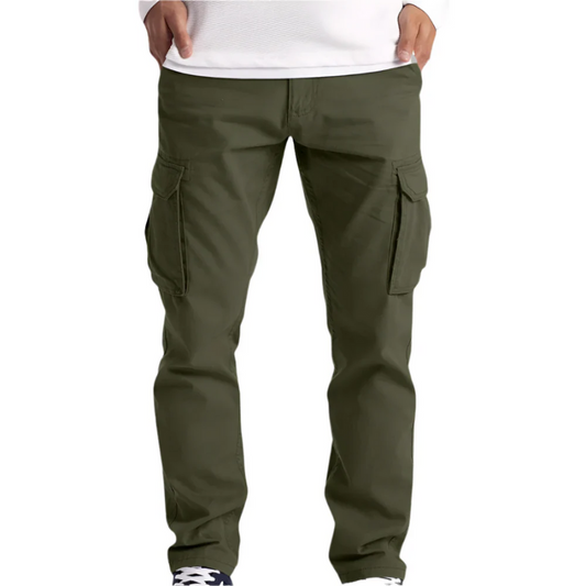 Herren klassische Cargohose mit praktischem Schnitt und Taschen, perfekt für Alltag und Freizeit.

