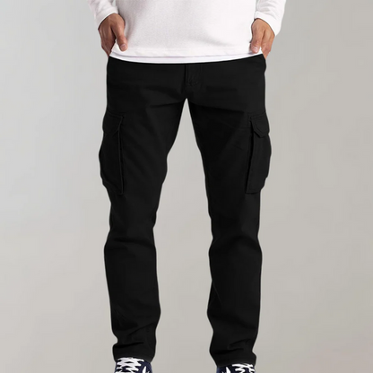 Herren klassische Cargohose mit praktischem Schnitt und Taschen, perfekt für Alltag und Freizeit.

