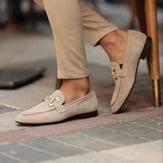 Herren klassische elegante Loafer mit stilvollem Ristdetail für Büro und Freizeit