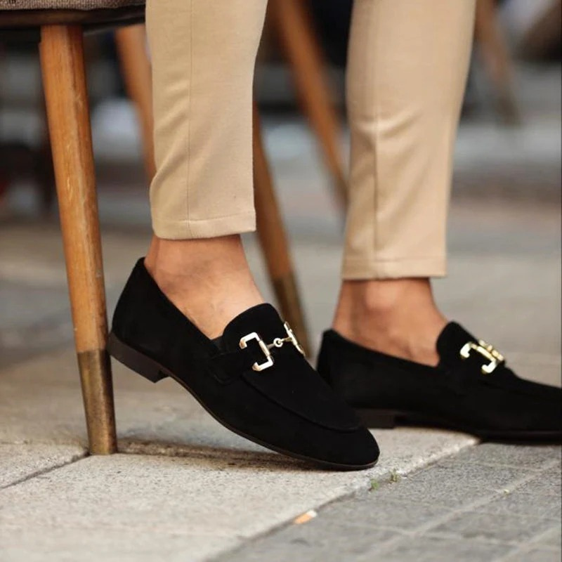Herren klassische elegante Loafer mit stilvollem Ristdetail für Büro und Freizeit
