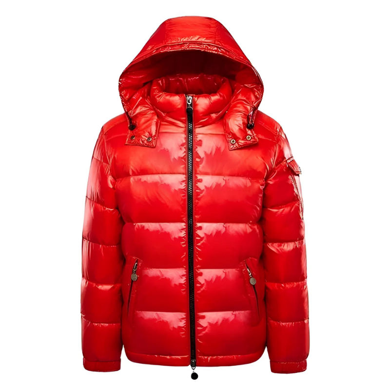 Herren klassische gesteppte Kapuzenjacke mit sportlich-elegantem Look