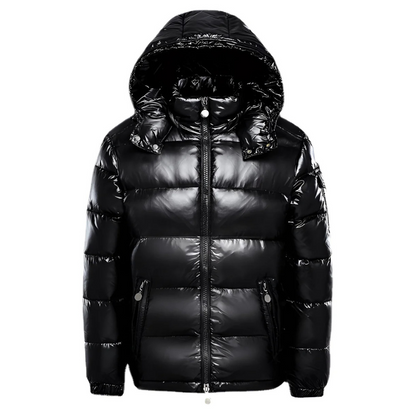 Herren klassische gesteppte Kapuzenjacke mit sportlich-elegantem Look