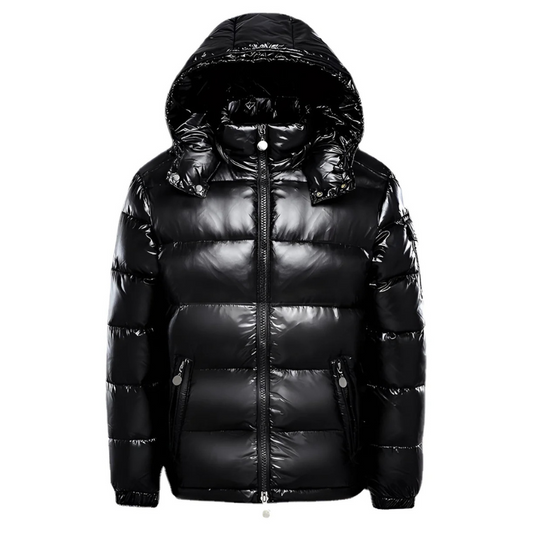 Herren klassische gesteppte Kapuzenjacke mit sportlich-elegantem Look