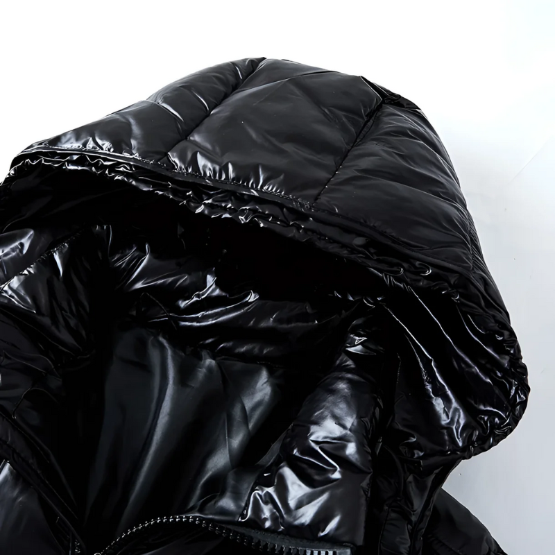 Herren klassische gesteppte Kapuzenjacke mit sportlich-elegantem Look