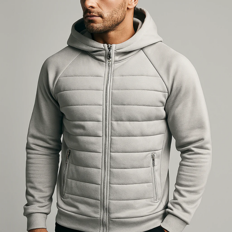 Herren klassische Kapuzenjacke im zeitlosen Design für Alltag und Freizeit