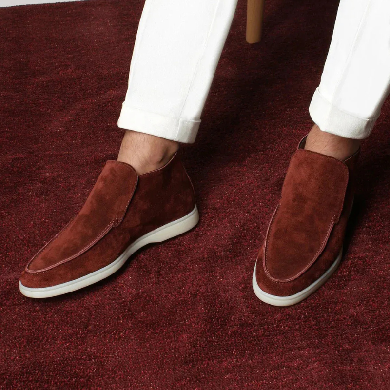  Herren klassische Loafer-Stiefeletten mit elegantem Schnitt und komfortabler Sohle

