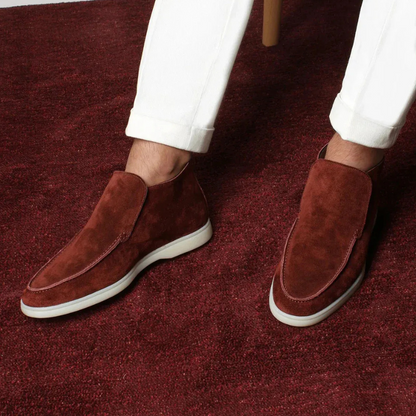  Herren klassische Loafer-Stiefeletten mit elegantem Schnitt und komfortabler Sohle

