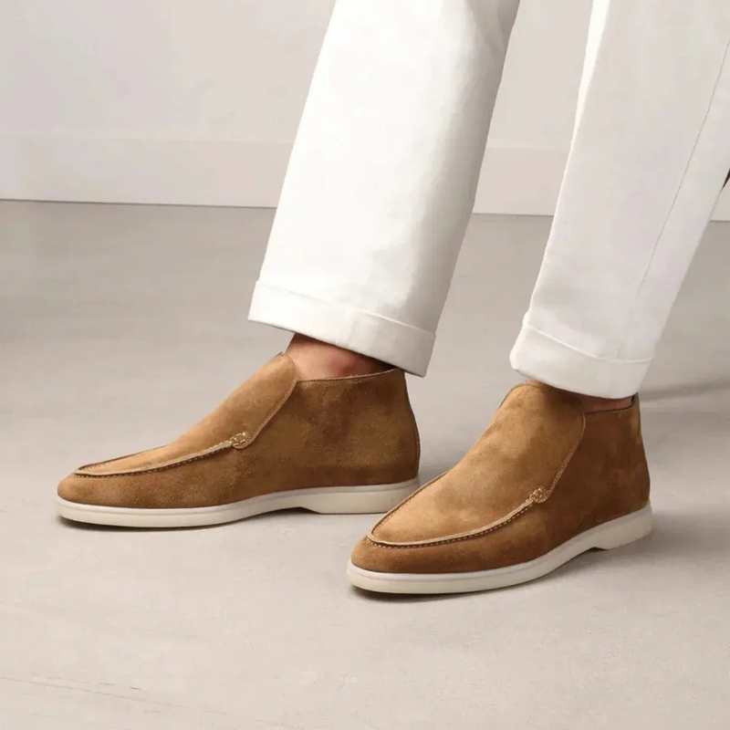  Herren klassische Loafer-Stiefeletten mit elegantem Schnitt und komfortabler Sohle

