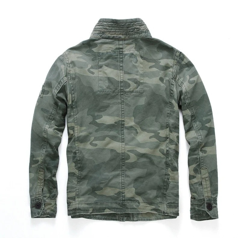 Herren klassische Militärjacke Übergang im zeitlosen Stil für Alltag und Freizeit
