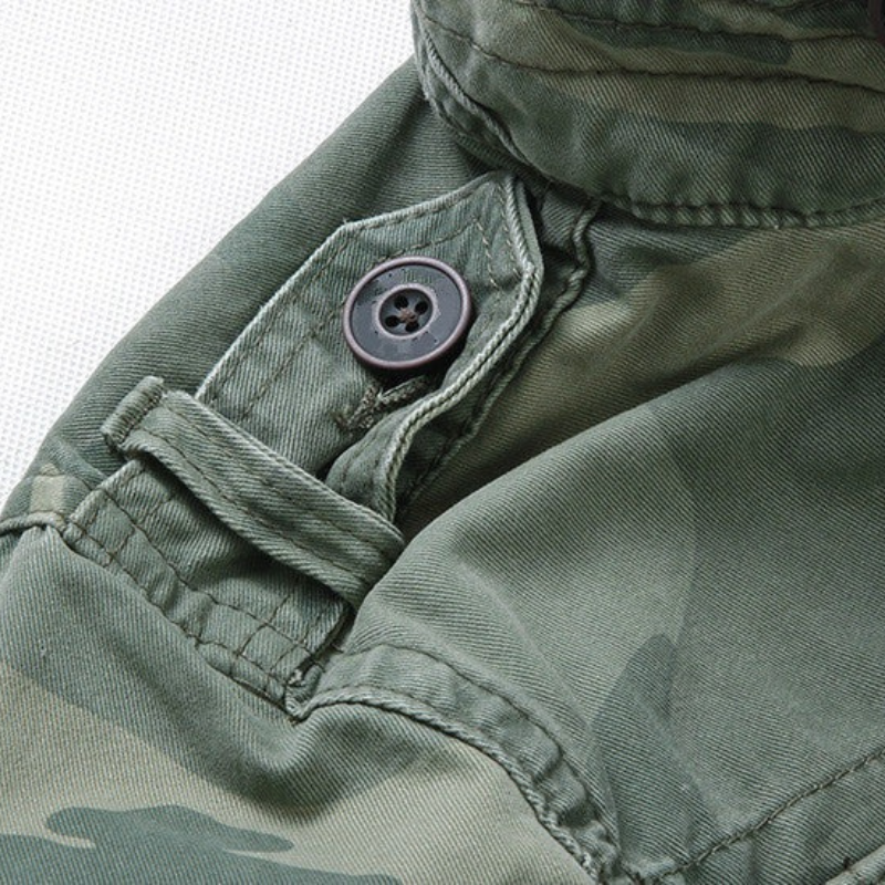 Herren klassische Militärjacke Übergang im zeitlosen Stil für Alltag und Freizeit