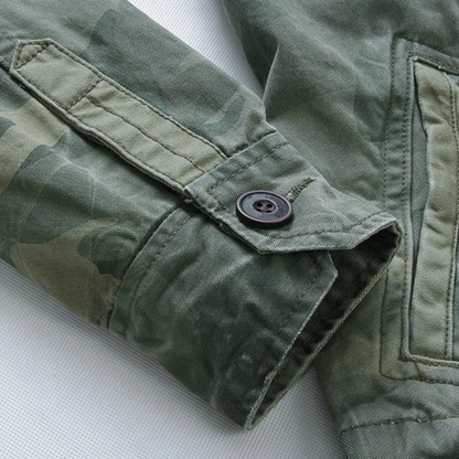 Herren klassische Militärjacke Übergang im zeitlosen Stil für Alltag und Freizeit