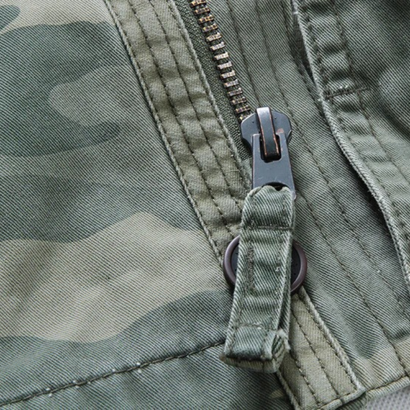 Herren klassische Militärjacke Übergang im zeitlosen Stil für Alltag und Freizeit