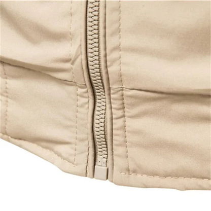 Herren klassische Sommer-Bomberjacke mit sportlichem Schnitt und glattem Reißverschluss


