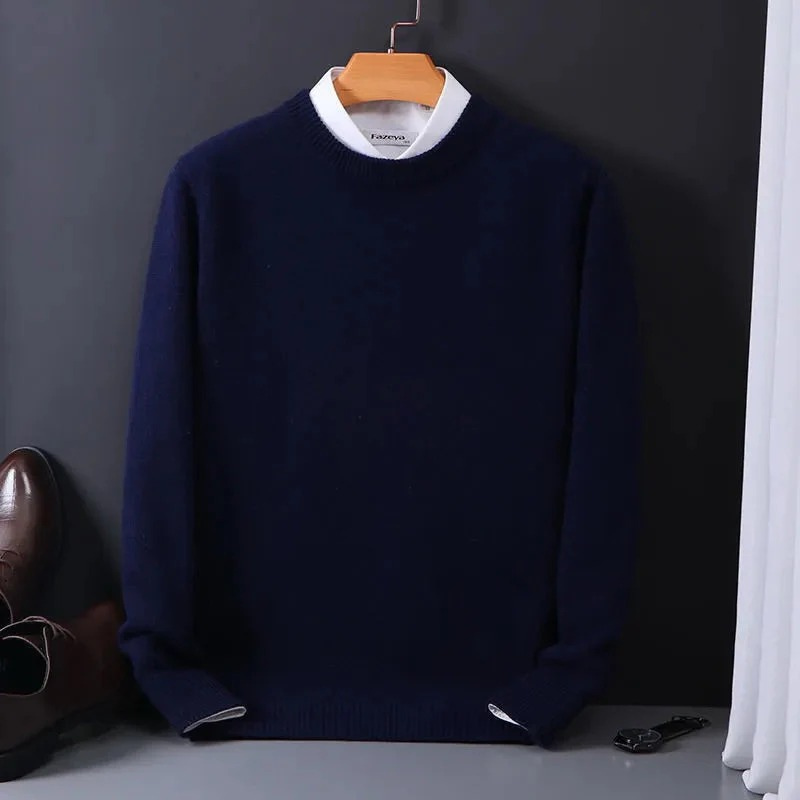Warmer klassischer Herrenpullover in elegantem Design für kühle Tage