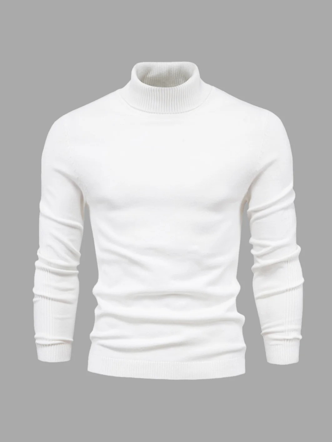 Herren klassischer Rollkragenpullover in elegantem zeitlosen Design