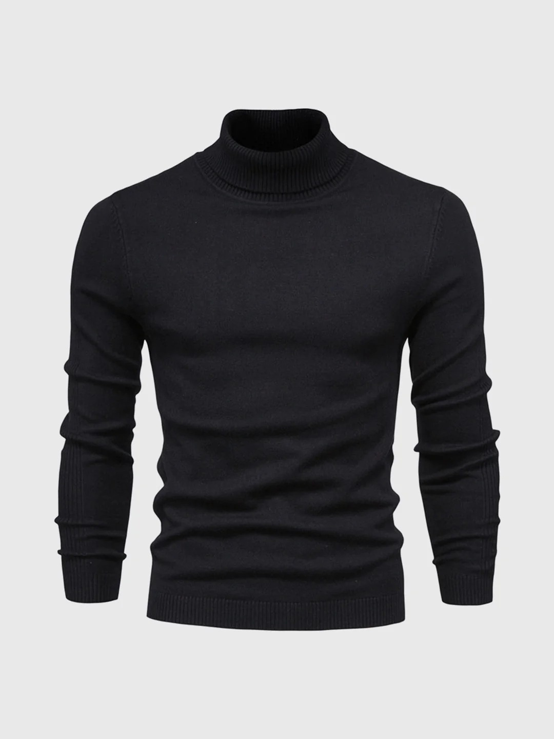 Herren klassischer Rollkragenpullover in elegantem zeitlosen Design