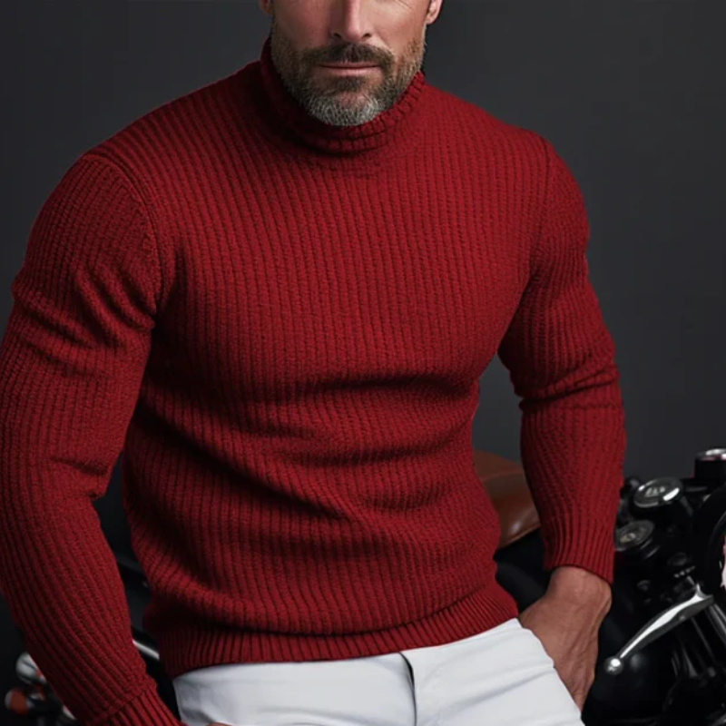 Herren klassischer Slim-Fit-Pullover in elegantem zeitlosem Design