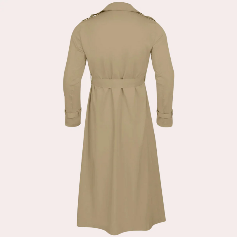 Herren klassischer wasserdichter Trenchcoat mit elegantem Design für Alltag und Beruf