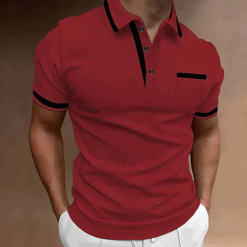  Herren klassisches elegantes Poloshirt in zeitlosem Design für Business und Freizeit.