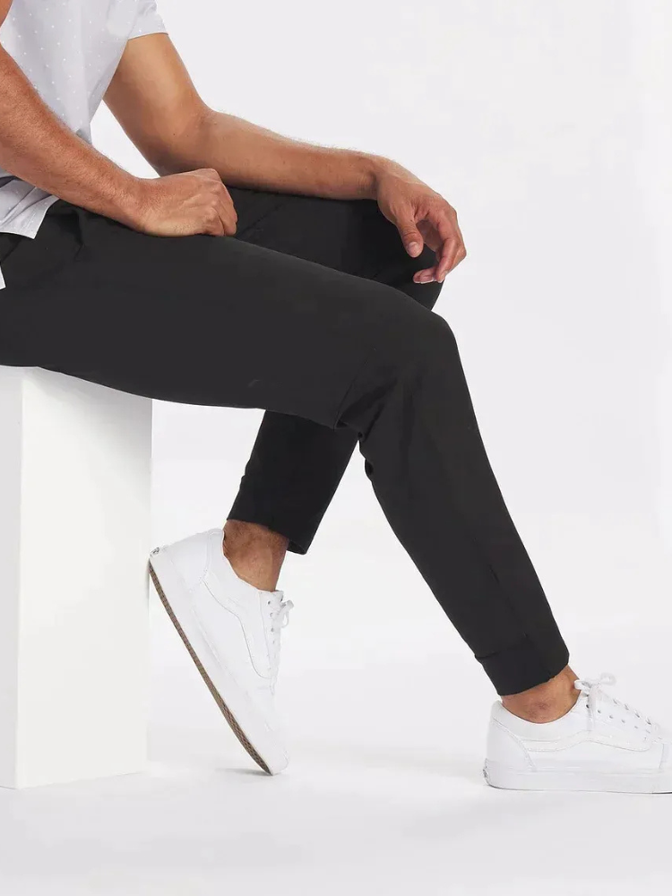 Herren lässige elegante Hose in zeitlosem Design für Alltag und Büro.