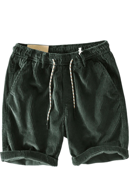 Herren lässige kurze Cordhosen für sommerliche Freizeit-Looks mit modernem Stil