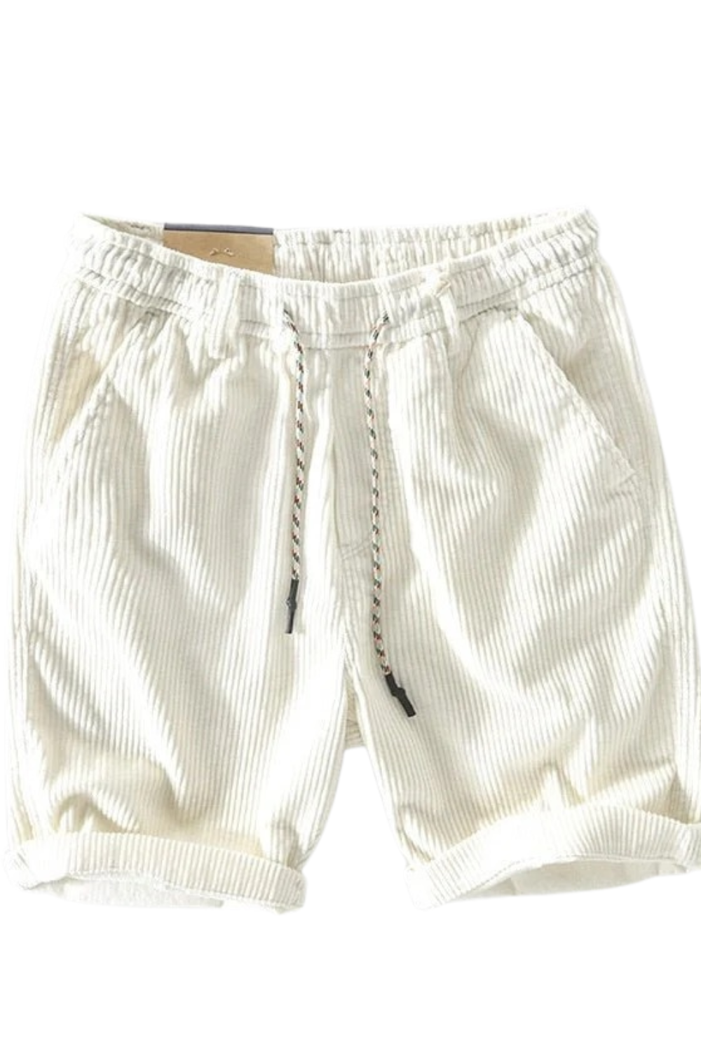 Herren lässige kurze Cordhosen für sommerliche Freizeit-Looks mit modernem Stil
