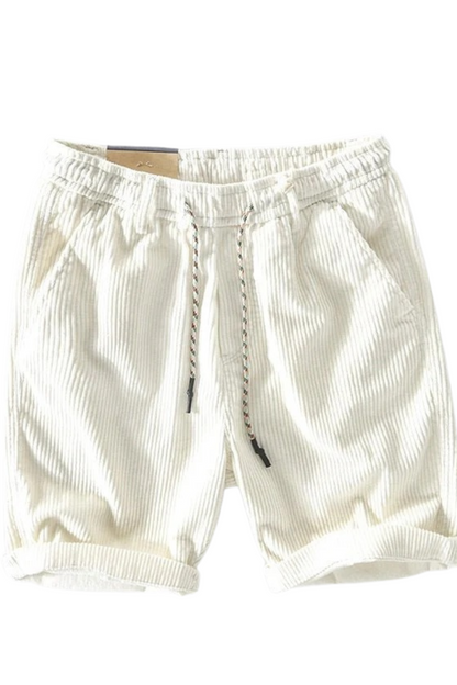 Herren lässige kurze Cordhosen für sommerliche Freizeit-Looks mit modernem Stil