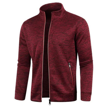 Herren lässige Zip-Up Jacke im sportlichen Alltagsstil