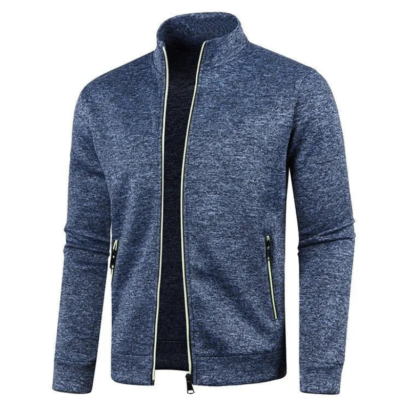 Herren lässige Zip-Up Jacke im sportlichen Alltagsstil