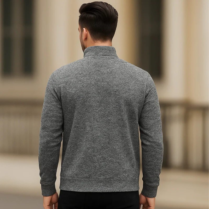 Herren lässige Zip-Up Jacke im sportlichen Alltagsstil