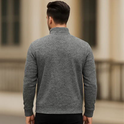 Herren lässige Zip-Up Jacke im sportlichen Alltagsstil