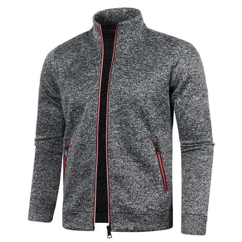 Herren lässige Zip-Up Jacke im sportlichen Alltagsstil