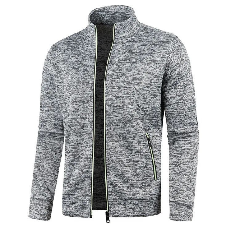 Herren lässige Zip-Up Jacke im sportlichen Alltagsstil