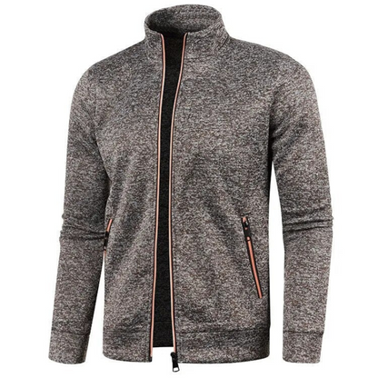 Herren lässige Zip-Up Jacke im sportlichen Alltagsstil