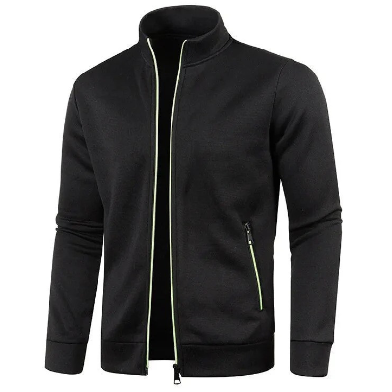 Herren lässige Zip-Up Jacke im sportlichen Alltagsstil