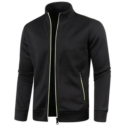 Herren lässige Zip-Up Jacke im sportlichen Alltagsstil