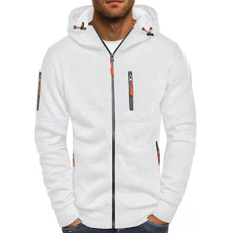Herren lässiger Kapuzenpullover in modernem Design, ideal für Freizeit und Sport