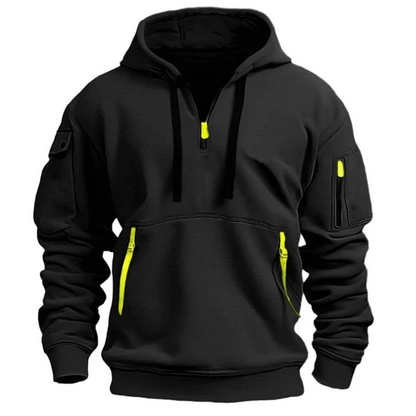 Herren lässiger Zip-Up-Pullover in modernem Design