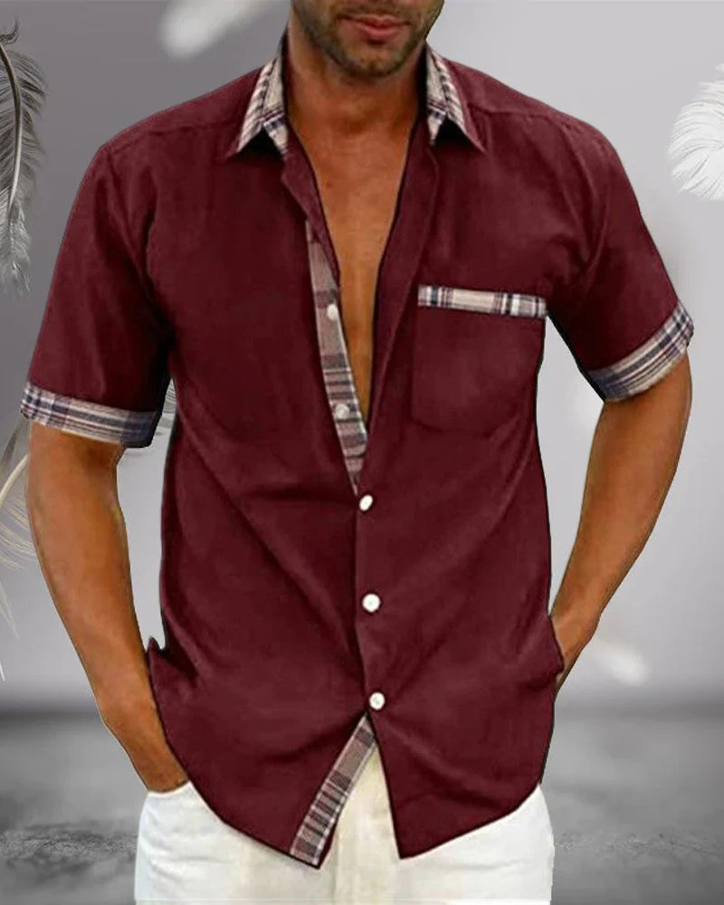 Herren lässiges Kurzarmhemd für sommerliche Outfits